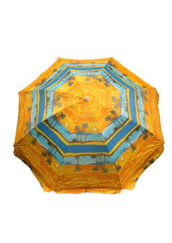 Зонт пляжный фольгированный с наклоном (4 расцветок) 240 см 12 шт/упак М44460 - фото 7